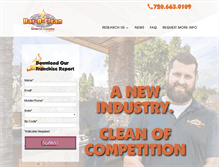 Tablet Screenshot of bar-b-cleanfranchise.com